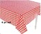 Plastic Red and White Checkered Tablecloths - 6 Pc - Picnic Table Covers